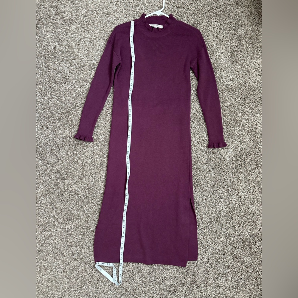 Loft Mock Neck Midi Sweater Dress - Picture 8 of 10